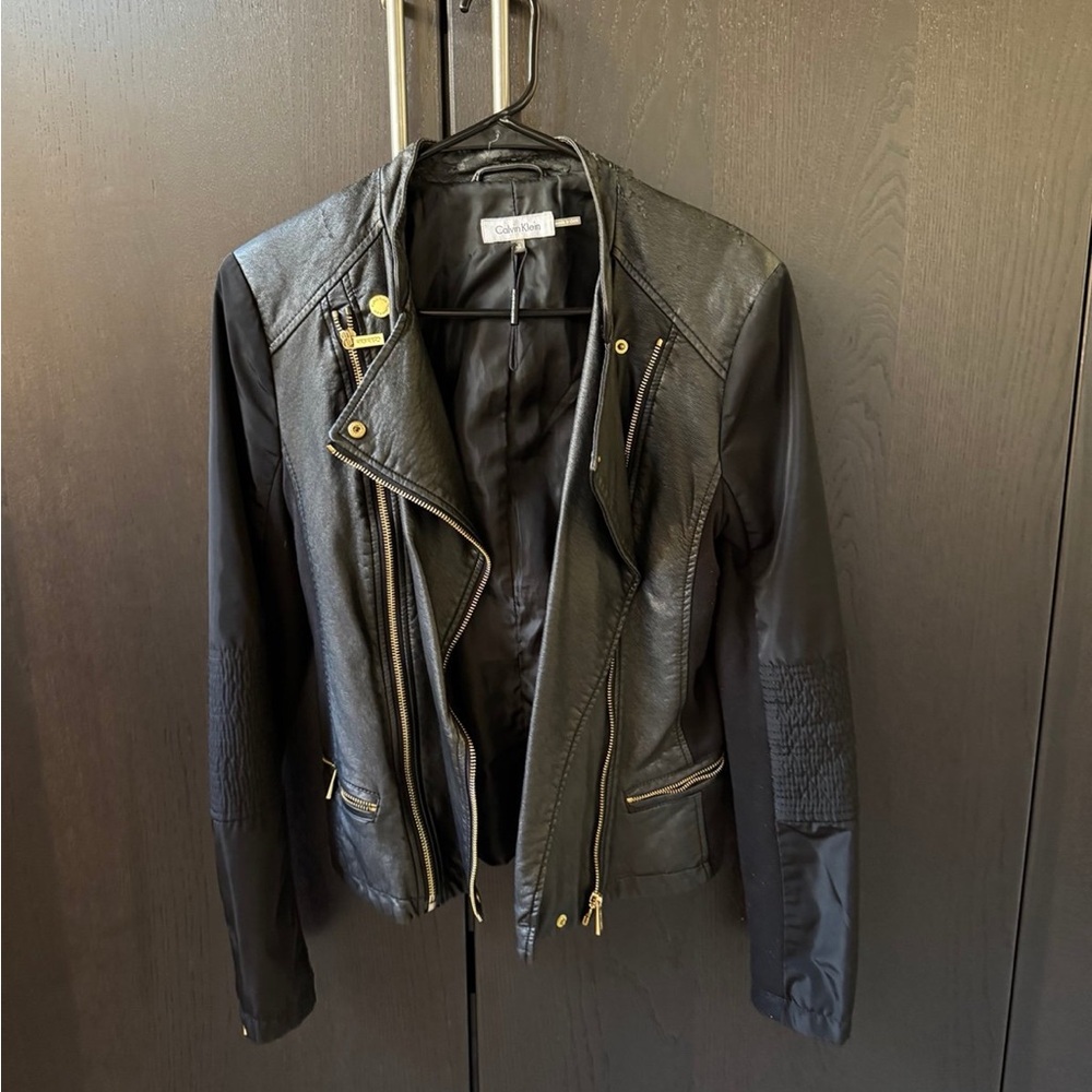 Calvin Klein Black Women's Leather Jacket